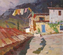 Thunder Is Close - oil, canvas