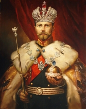 Portrait Of Nicholas II Of Russia - oil, canvas
