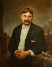 Portrait Of A Man - oil, canvas