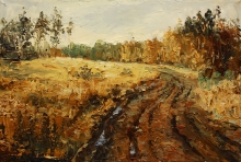 Along Plantations - oil, canvas