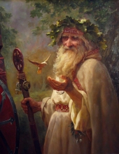 Volhv (Wizard) - oil, canvas
