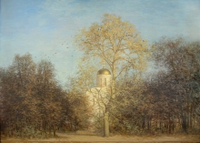 Dmitrievsky Cathedral. Spring - oil, canvas