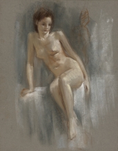 Nude 31 - pastel, toned paper