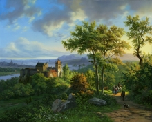 Interpretation Of "Road To The Castle" - oil, canvas