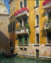 Windows. Venice - oil, canvas