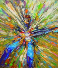 Colors Of Sounds. Roack You - oil, linen, spatula