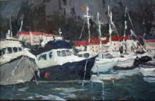 Kotor Bay - oil, canvas