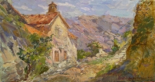 In Montainous Stoliv, Montenegro - oil, canvas