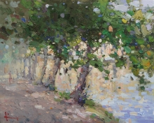 Chistye Ponds - oil, canvas on cardboard