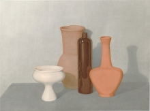 Ceramic Still Life - watercolors, paper