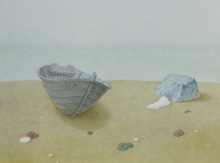 Boat - watercolors, paper