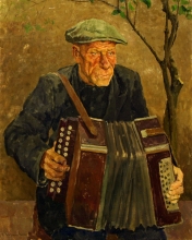 Portrait Of I.Chulanov - oil, canvas