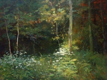 Dense Forest - oil, canvas