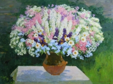 Lace Bouquet - oil, canvas