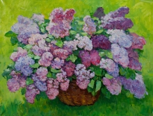 Lilac Bouquet - oil, canvas