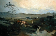 Rural Landscape - oil, canvas