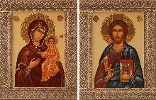 Christ Pantokrator And Mother Of God Of Smolensk - 2 wedding icons
