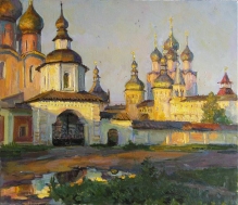 Rostov Kremlin - oil, canvas