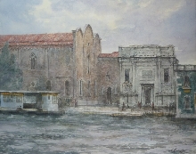 Venice. Overcast Day - watercolors, paper
