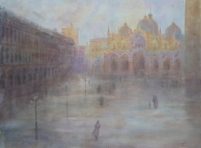 Venice. San-Marco Square - watercolors, paper