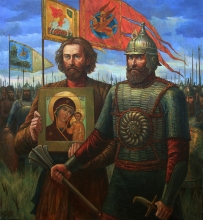 Kuzma Minin And Prince Dmitry Pozharsky - oil, canvas