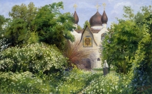 In Marfo-Mariinski Convent - oil, canvas