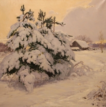 Winter Tale - oil, canvas
