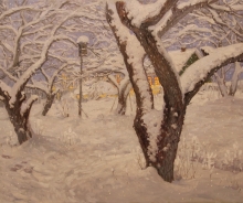 Christmas Eve - oil, canvas