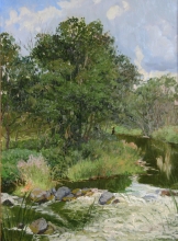The Sara River - oil, canvas
