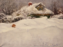 After Snow Storm - oil, canvas