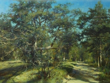 Road To Cape Pechak. Solovki - oil, canvas
