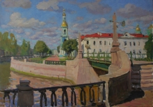 Nikolsky Cathedral - oil, canvas