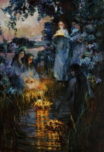 Night Of Ivan Kupalo - oil, canvas