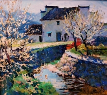 Spring Day - oil, canvas