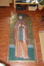 Saint Anna Of Kashin - icon, mosaic