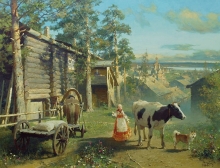 Morning - oil, canvas