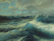 Storm Is Leaving - oil, canvas
