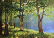 At The Lake - oil, canvas