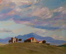 Tuscany - oil, canvas