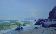Stroll At The Sea. Crimea - oil, canvas