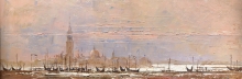 Venice. Winter - oil, canvas