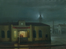 Provincial Station - oil, canvas