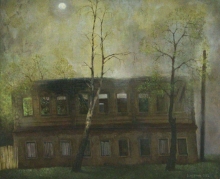 House Of A. Tarkovsky - oil, canvas