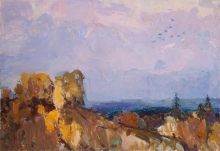 Landscape. Autumnal Theme - oil, canvas