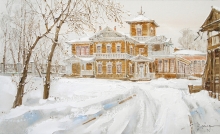 Irkutsk. Manor Of Sukachev Museum - oil, canvas