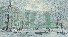 Winter Palace - oil, canvas