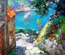 At Adriatica - oil, canvas