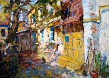 Samara Yard - oil, canvas