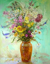 Bouquet - oil, canvas