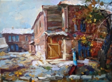 City Sketches - oil, canvas